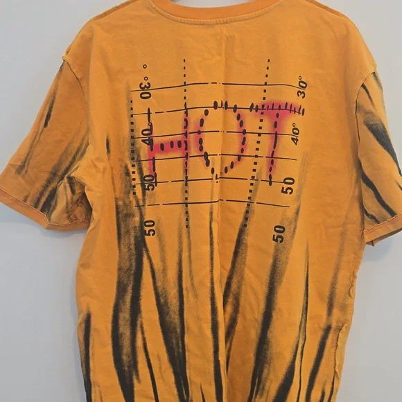 Travis Scott Orange Tie-Dye Butterfly Skull Tee - Picture 6 of 7